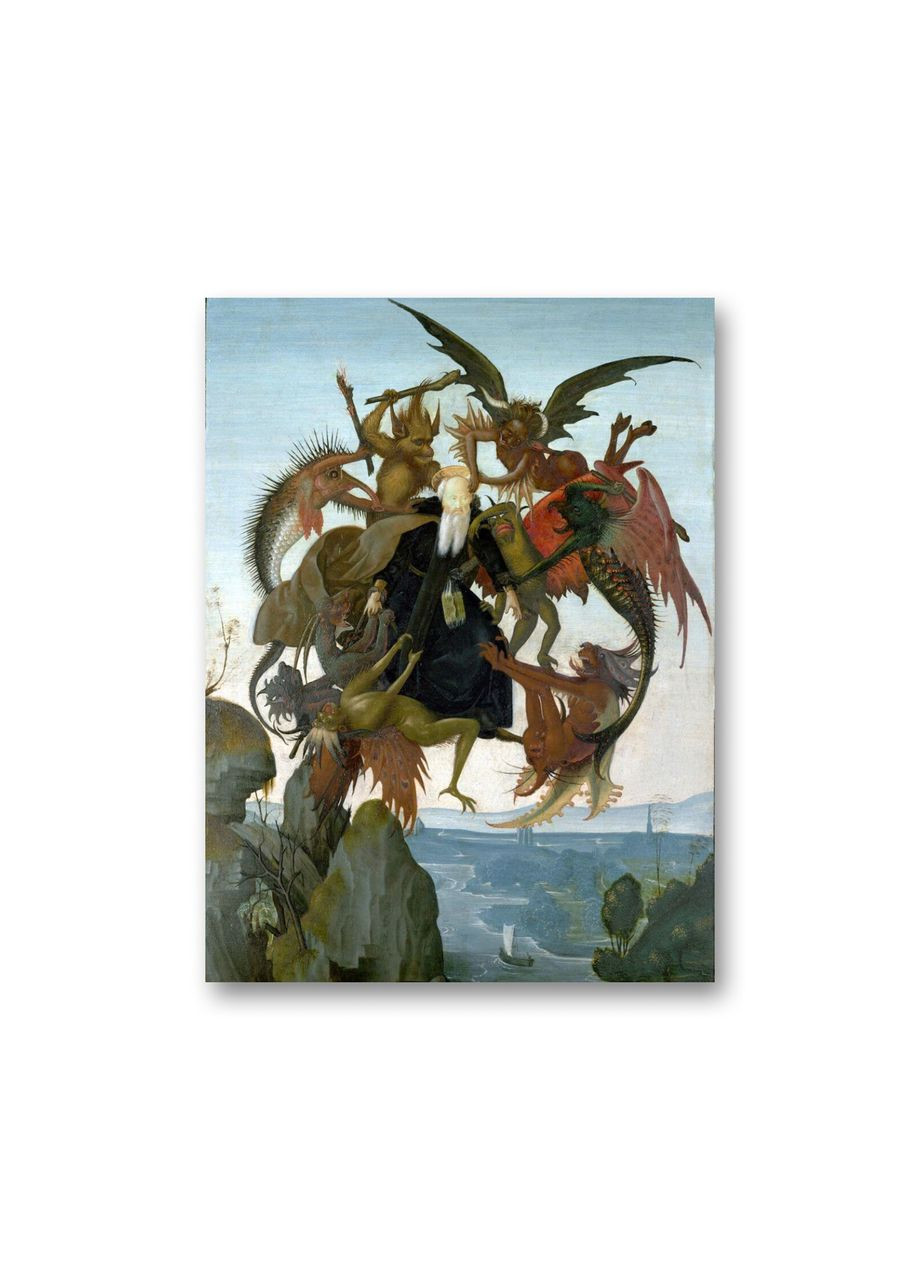 Печать на холсте Муки святого Антония Микеланджело Буонарроти 20x30 No Brand (346494610)