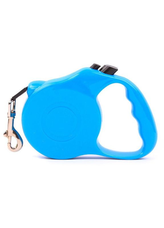 Повідець-рулетка до 15кг/5м стрічка блакитна No Brand (368710335)