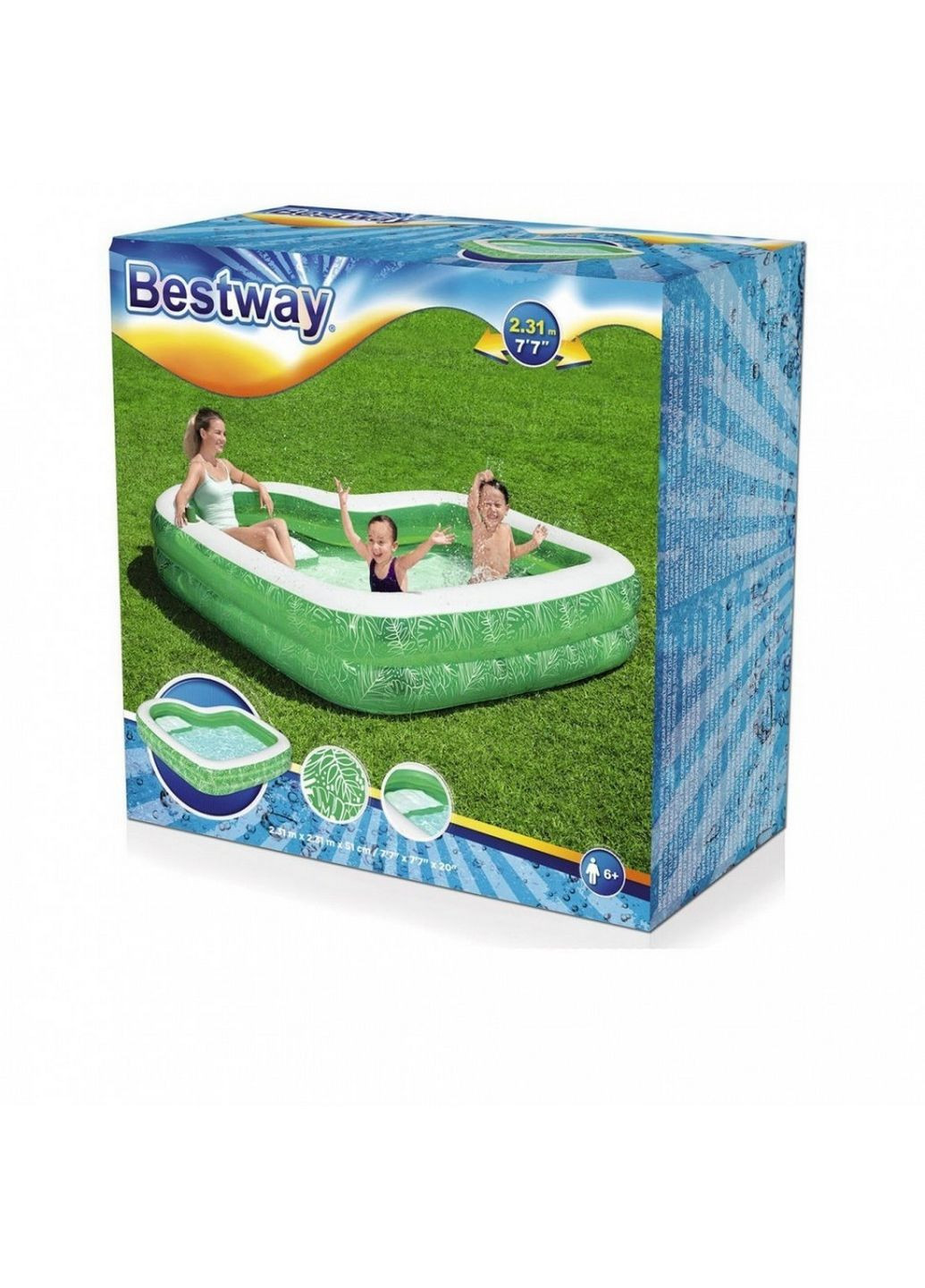 Семейный надувной бассейн с сиденьем Bestway (282584194)