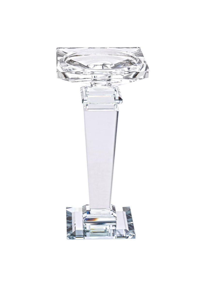 Підсвічник скляний на високій ніжці 9.5×9.5×20 см декоративний прозорий HP-4-52S Yiwu (369142660)