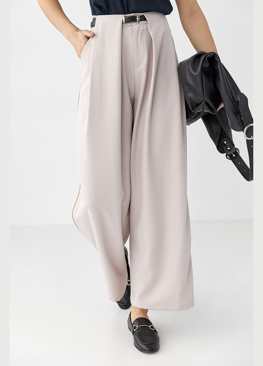 Брюки-палаццо в комплекте с ремнем Lurex (333339880)