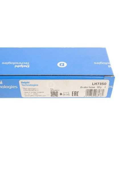 Шланг гальмівний (передній) Mitsubishi Outlander 2.0/2.4 02-12 (L=593mm) LH7350 (opt-om) Delphi (342408312)