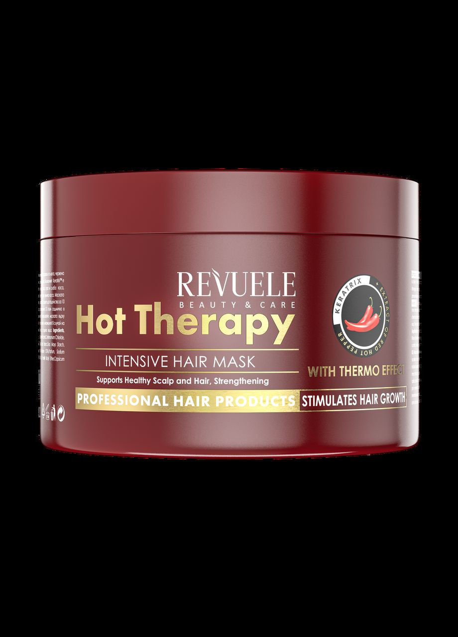 Интенсивная маска для роста волос с термоэффектом, 500 мл REVUELE (335858240)