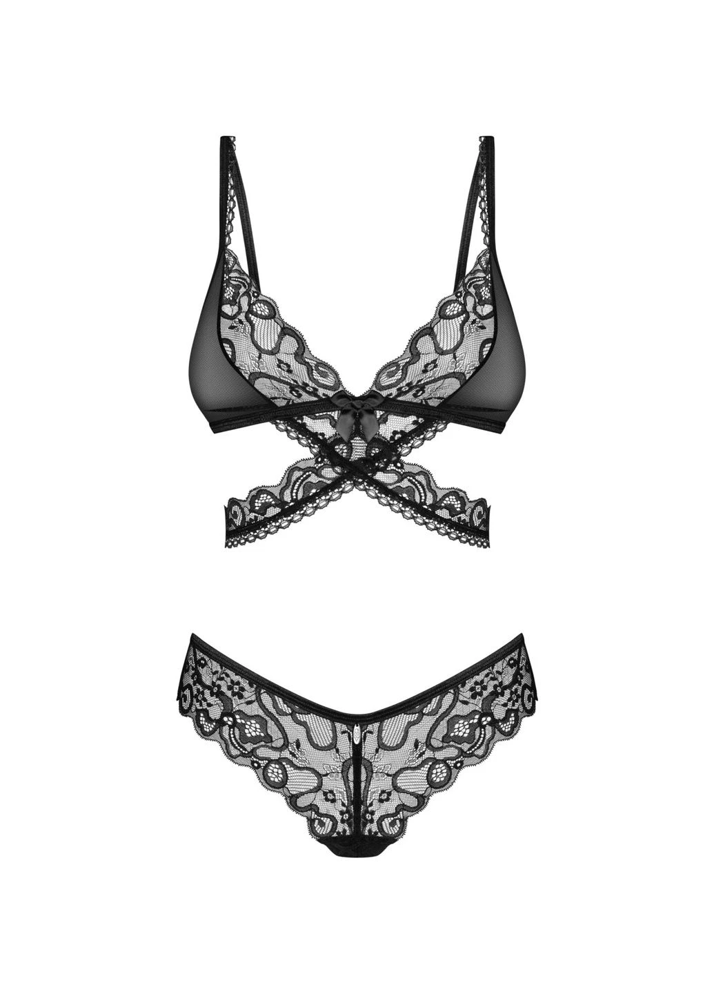 Чорний демісезонний комплект blomentis 2-pcs set Obsessive