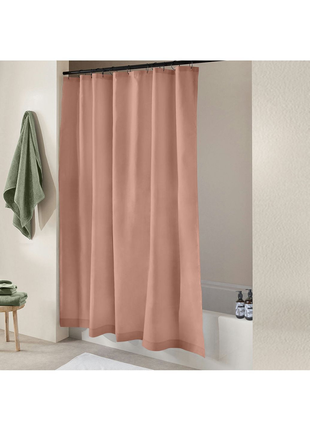 Шторка для душу та ванни BLUSH 180x180 см Пудровий Cosas (372990954)