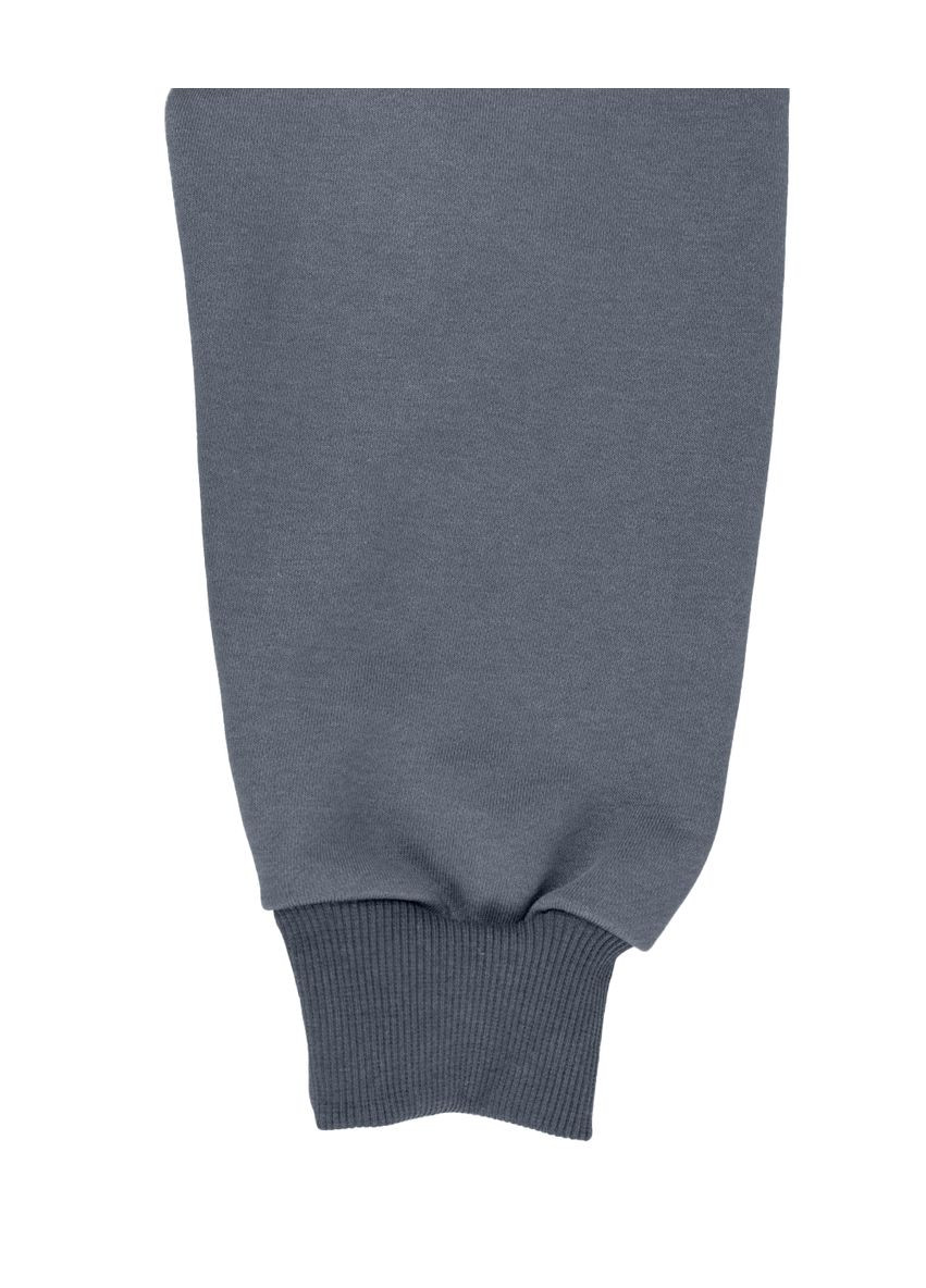 Худі Лео тринитка футер темно-сірий з принтом ОПТИМІСТ шовкографія 4PROFI (365819679)