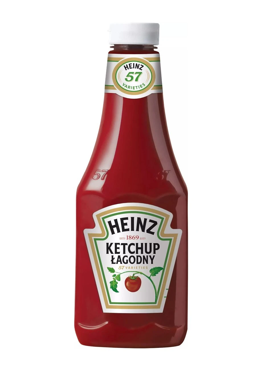 Кетчуп томатний Ketchup łagodny Grown not made 57 varieties Хейнз Соус лагідний мякий Солодкий Пластик пляшка 1000г Heinz (354805424)
