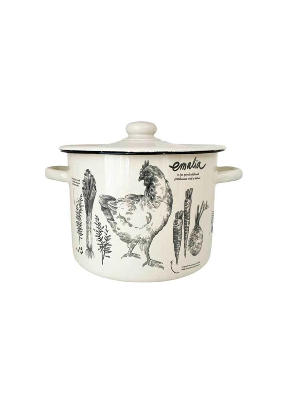 Каструля ем. 5,5л /2 циліндрична Rosol (milk) (I1617/2) ТМ IDILIA No Brand (395976139)