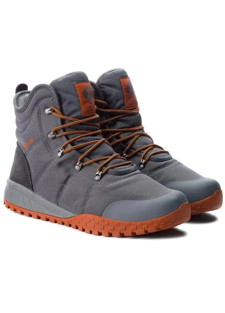 Серый демисезонный ботинки fairbanks omni-heat grey bm2806-053 Columbia