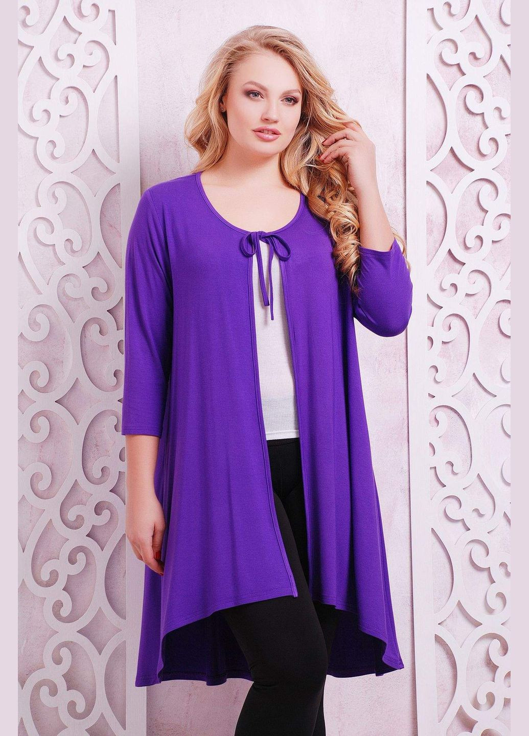 Фиолетовый лето кардиган Tatiana