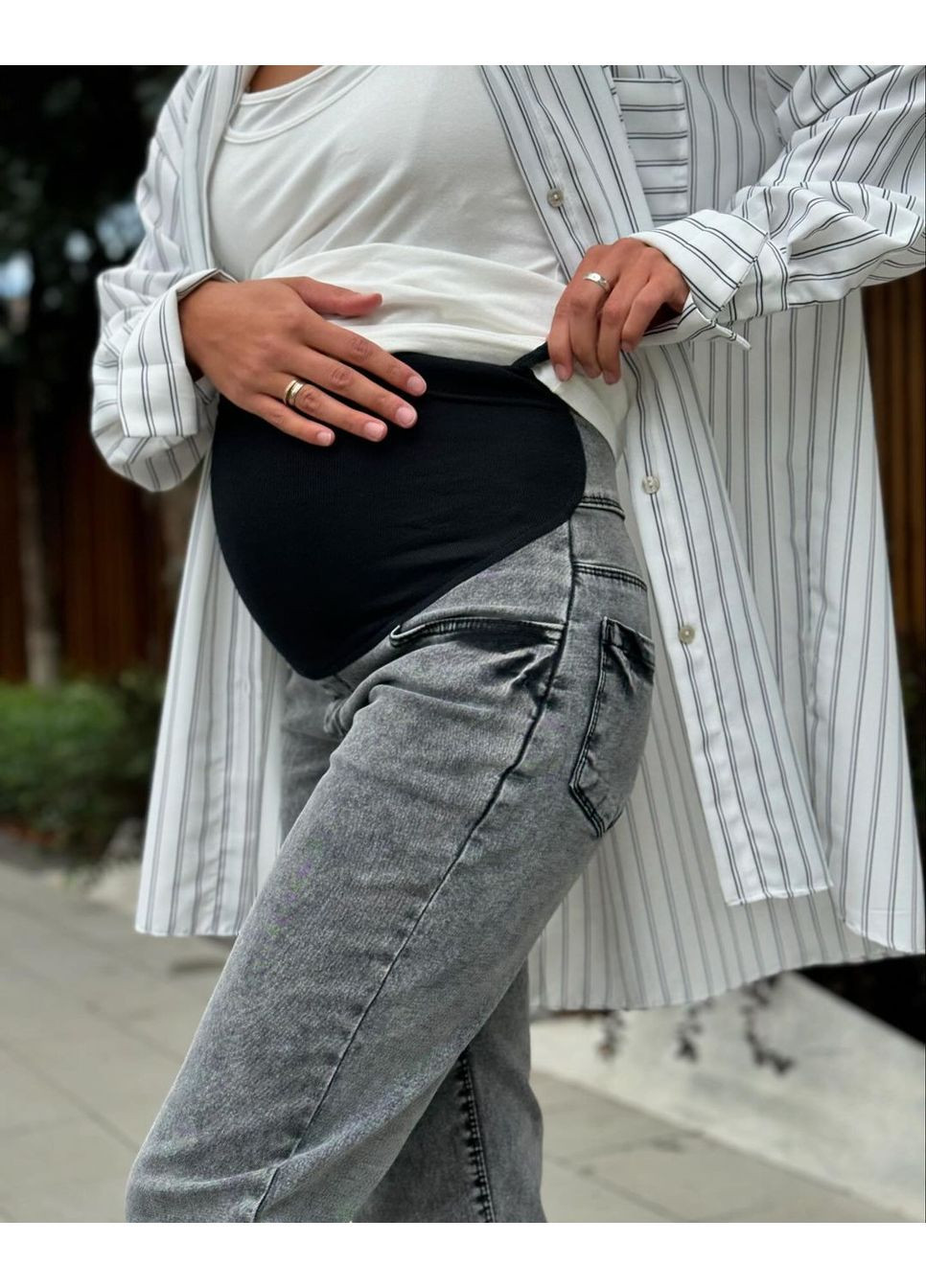 Джинси мом для вагітних No Brand - (367984515)