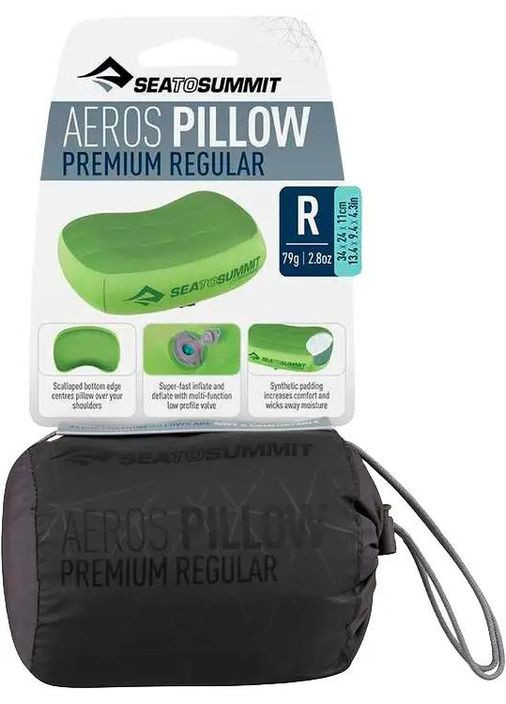 Подушка Aeros Premium Pillow Deluxe для:grey Sea To Summit (316441696)