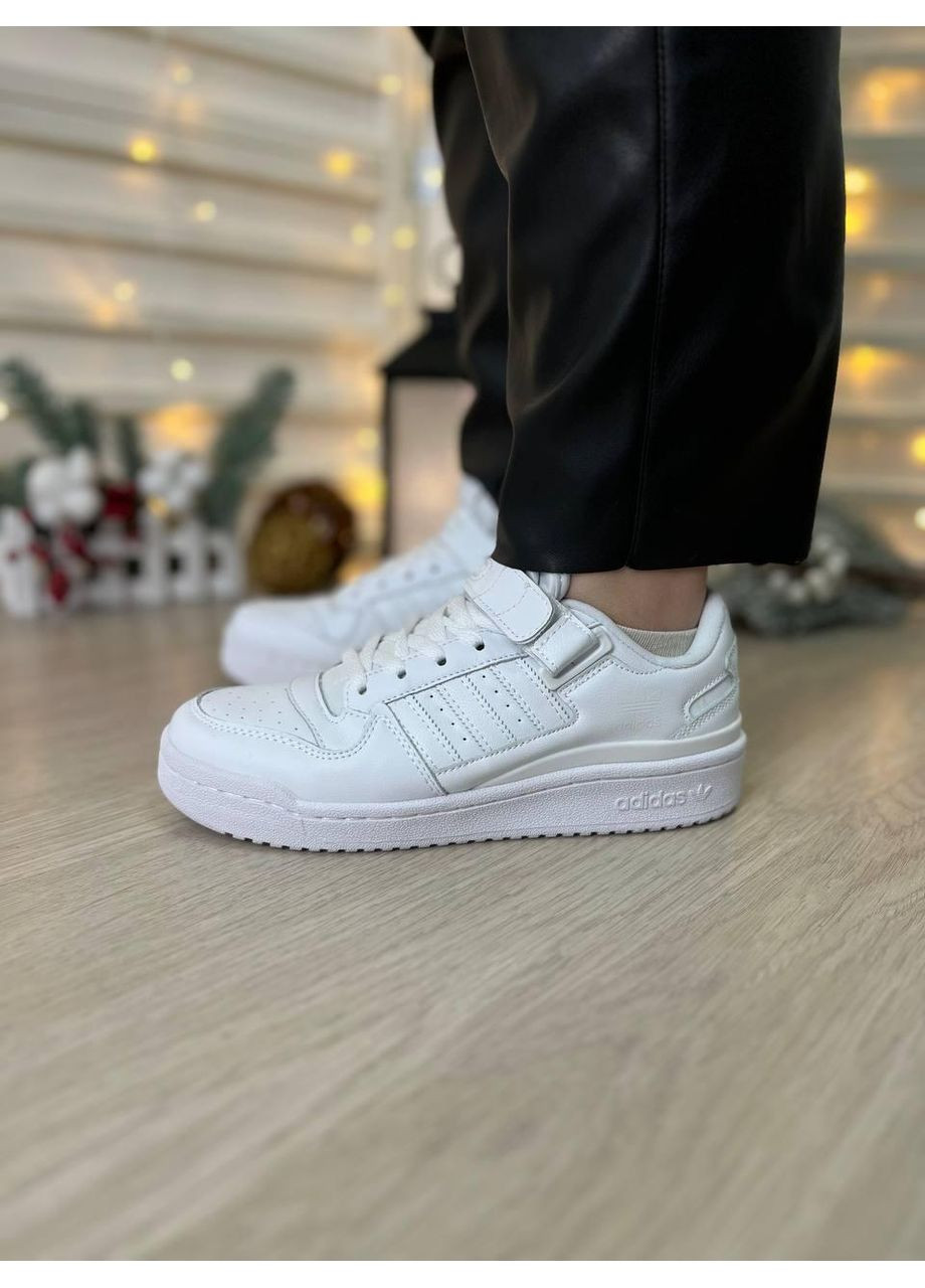 КРОСІВКИ ЖІНОЧІ ADIDAS FORUM FULL WHITE АДІДАС ФОРУМ No Brand білі демісезони (367175056)