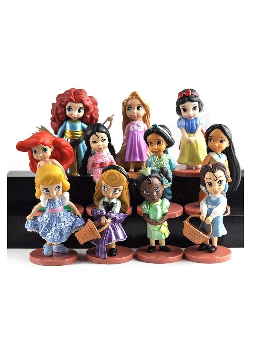 Принцеси фігурки Дісней набір іграшок Disney 11 шт 8 см Shantou (303214057)