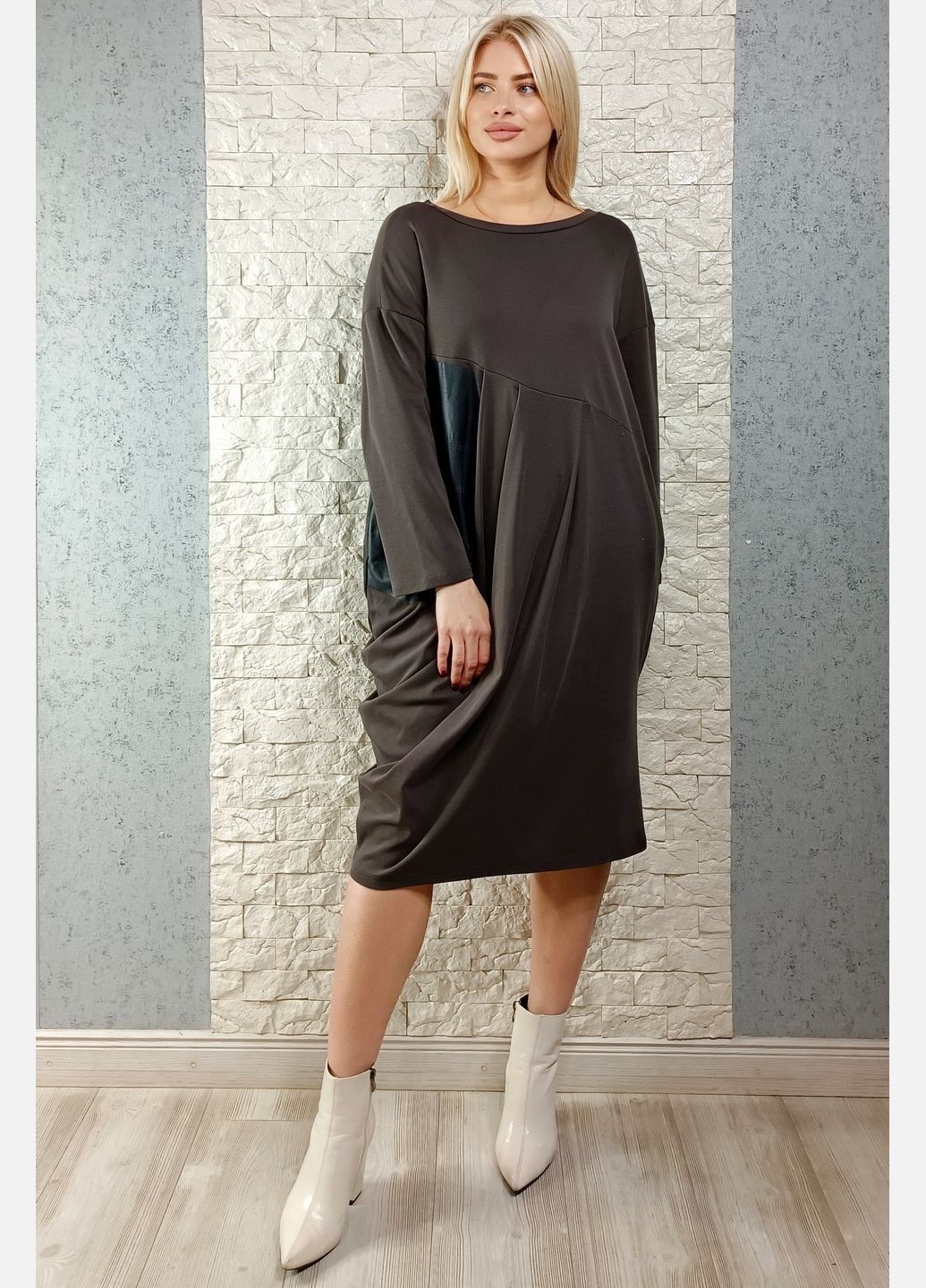 Графітова повсякденний, кежуал сукня оверсайз di classe