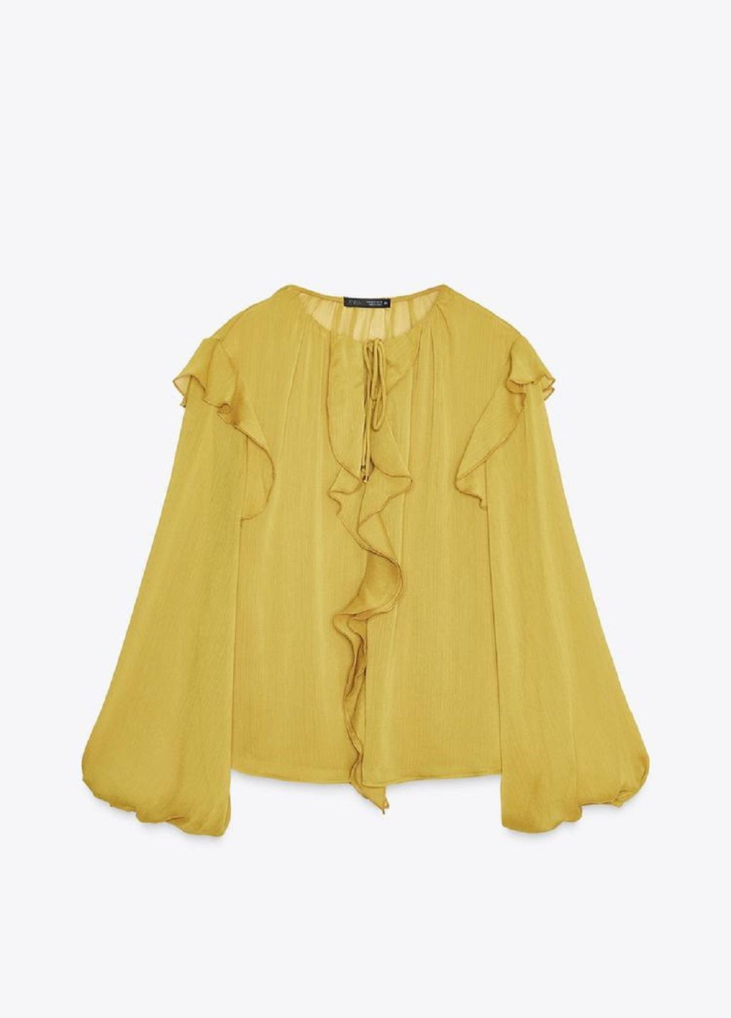 Гірчична блуза Zara