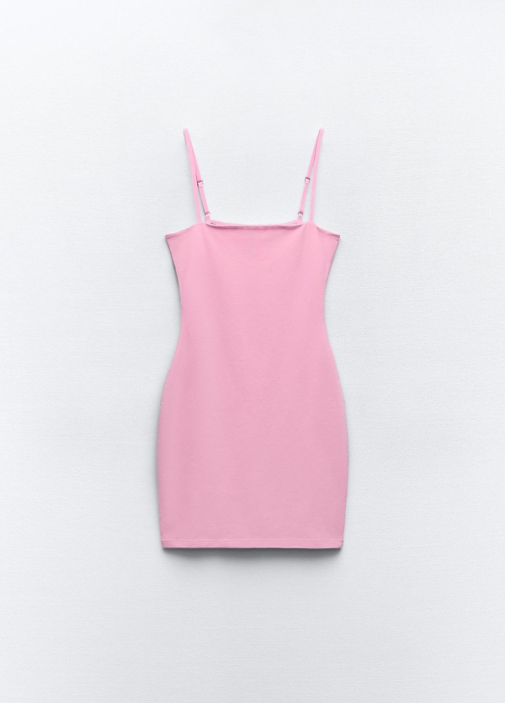 Розовое повседневный платье Zara однотонное