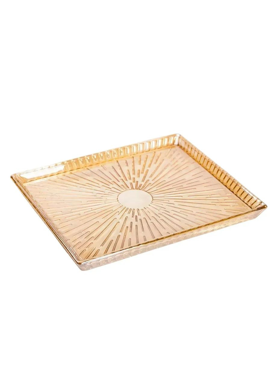 Блюдо для закусок стеклянное 24,5*20,5*2 см прямоугольное HP-YH-54 Yiwu (353504059)