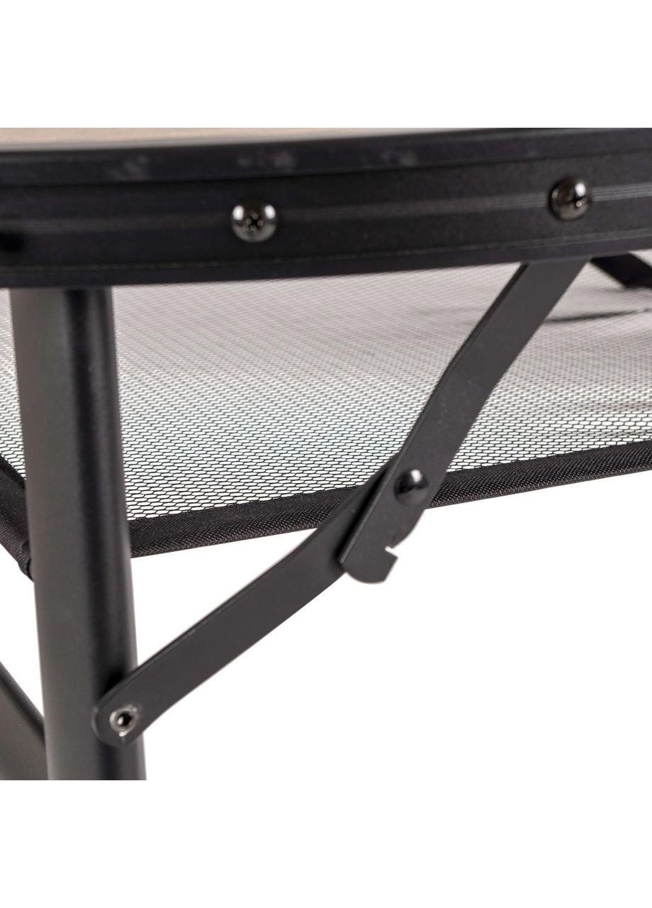 Стіл Woodbine Oval 150x80 cm Black/Wood look (1404230) Bo-Camp (363044594)