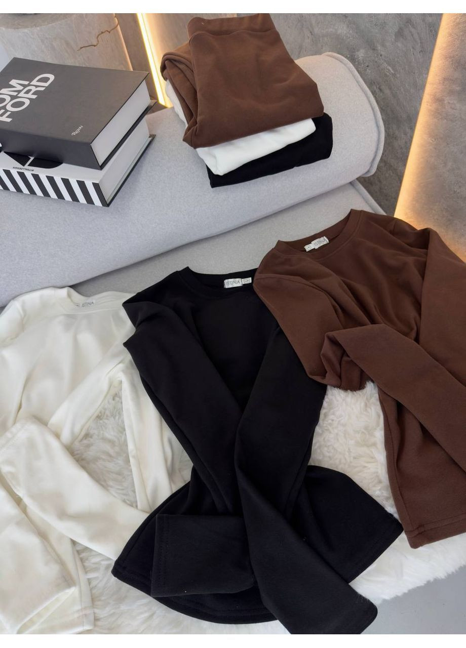 Жіночий облягаючий костюм із лонгслівом та легінсами No Brand (372390028)