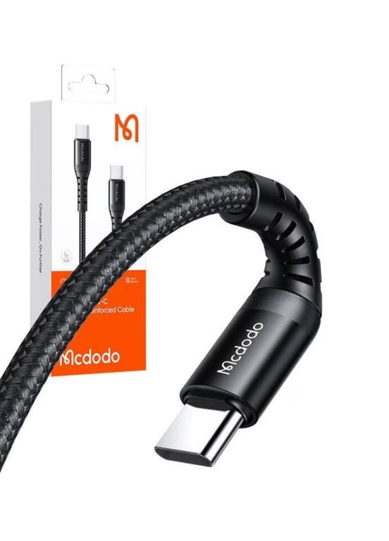Кабель USBC to USB-C 60W Data Cable 1m Black McDodo (308982825)