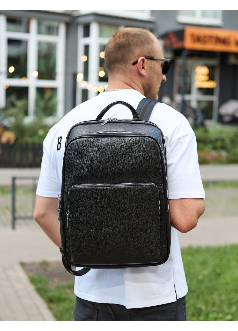 Кожаный мужской рюкзак классический из натуральной кожи качественный 45239 Tiding Bag (352308201)
