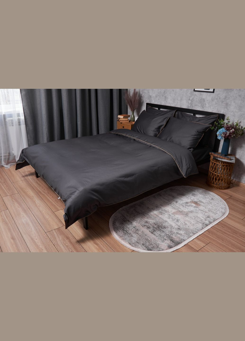 Комплект постільної білизни Satin Premium двоспальний 175х210 наволочки 2х70х70 (MS-820003892) Moon&Star Gold Corner (288043718)