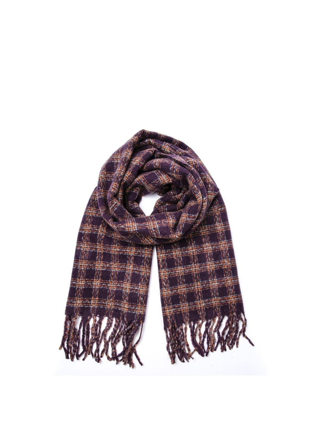 Палантин чоловічий клітинка кашемір ПОНГО 952-645 LuckyLOOK 952-645М (368194379)