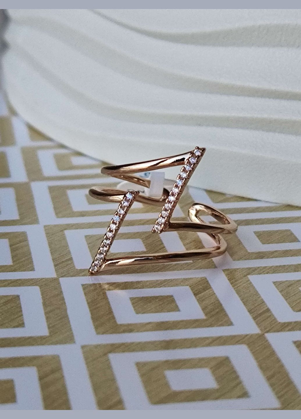 Трендова каблучка позолочена ксюпінг xuping позолота медзолото Xuping Jewelry (337114010)