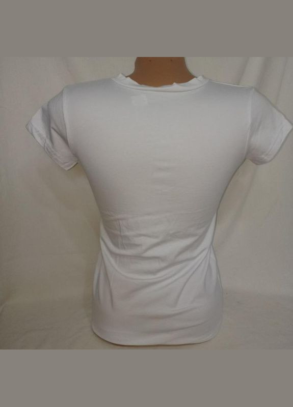 Біла жіноча футболка з вишивкою маки-s + подарунок No Brand - (342384832)