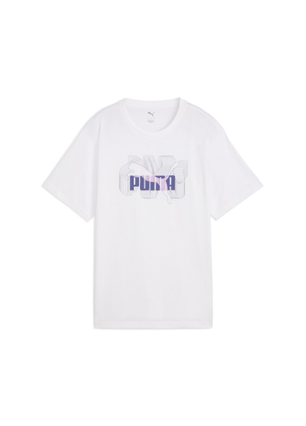 Футболка GRAPHICS Stacked No. 1 Logo Relaxed Tee Women Puma - (317250378)