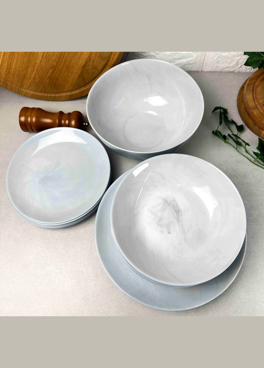 Гранітний столовий набір Diwali Marble Granit 19 предметів (q0217) Luminarc (303137989)