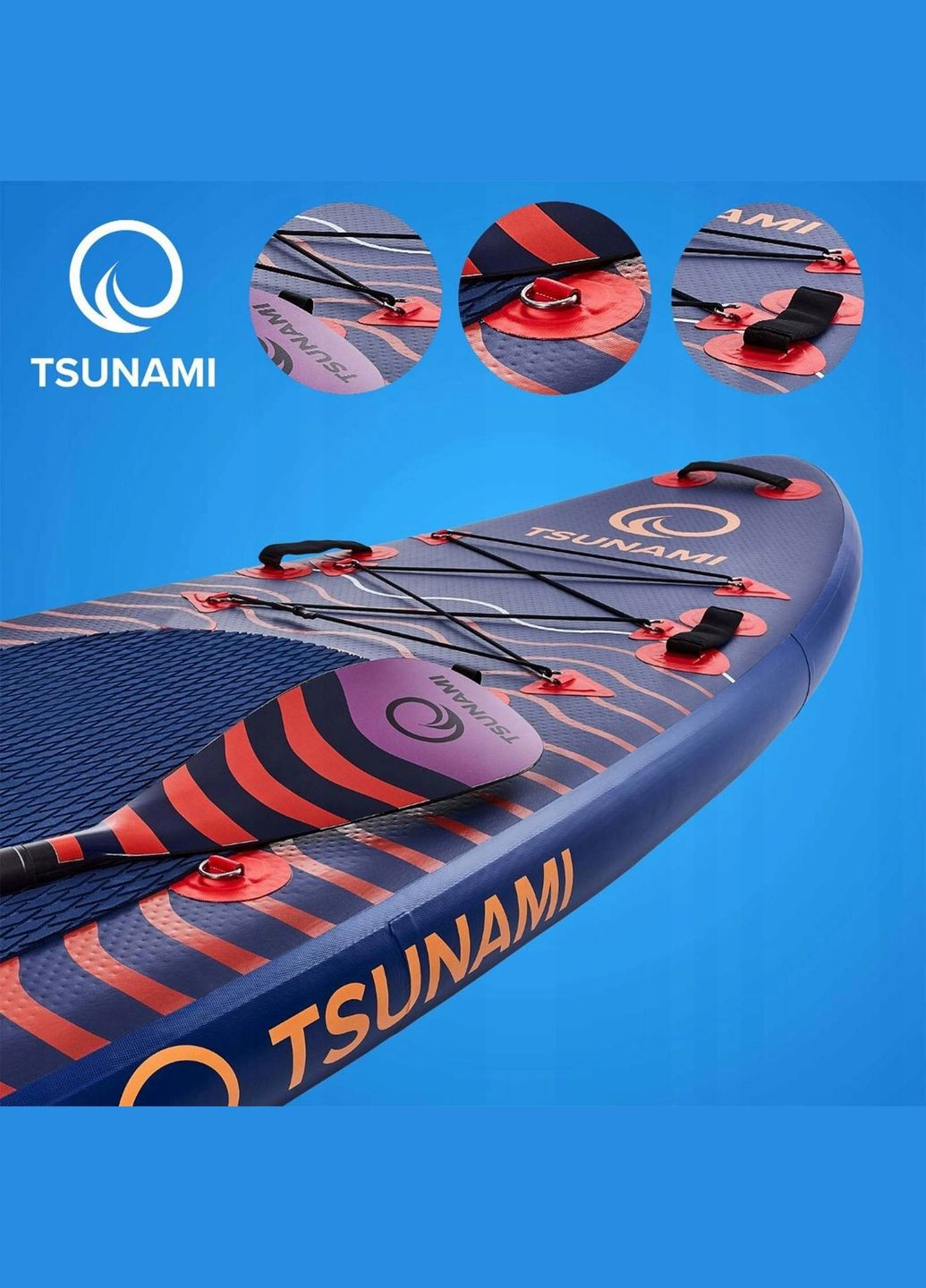 Надувна SUP дошка 350 см з веслом Wave TSUNAMI t05 (275654149)