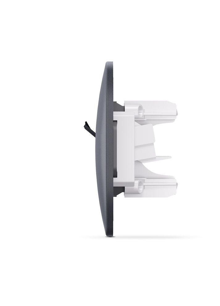 Комбінована комп'ютерна та телефонна розетка CAT3+CAT6 BINERA VF-BNSK2PC6TF3-BG чорний графіт Videx (282313671)