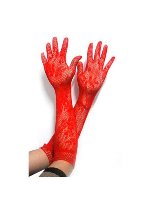 Довгі мереживні гіпюрові рукавички XS/S/M - Еротична білизна Drive No Brand (327875788)