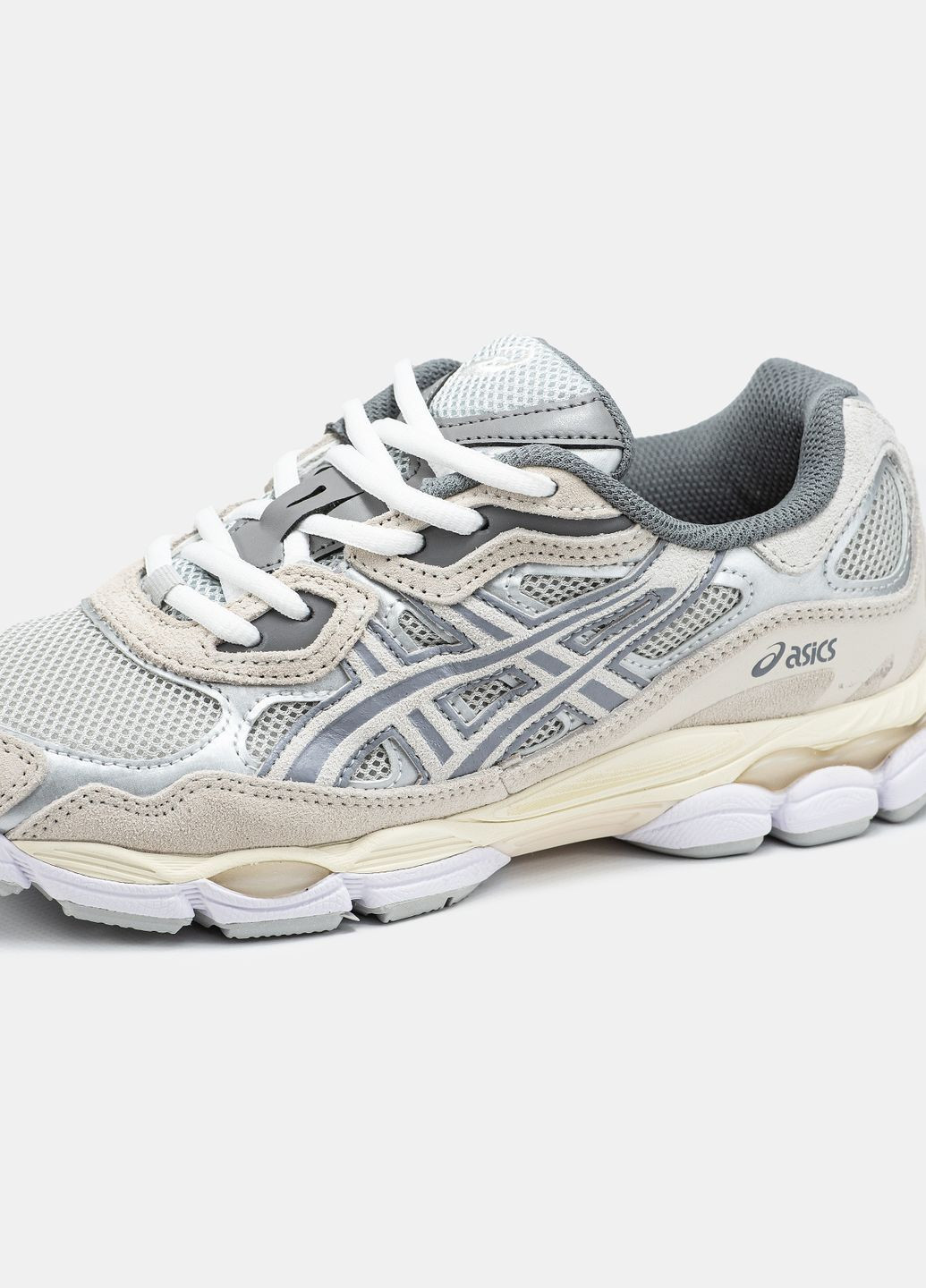 Кросівки жіночі і чоловічі Asics Gel-NYC grey beige | Асікс Гель-НЮК сірі демісезони (316706300)