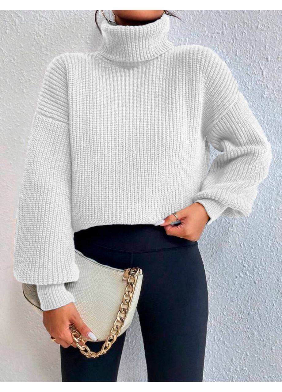 Білий демісезонний светр жіночий No Brand