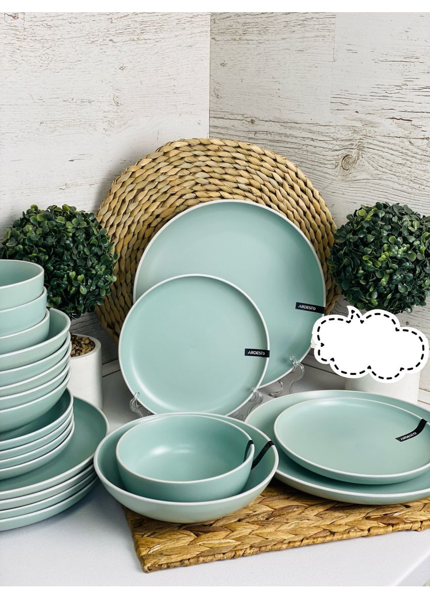 Сервиз столовый Cremona Pastel blue AR0018BC 18 предметов голубой Ardesto (349224983)