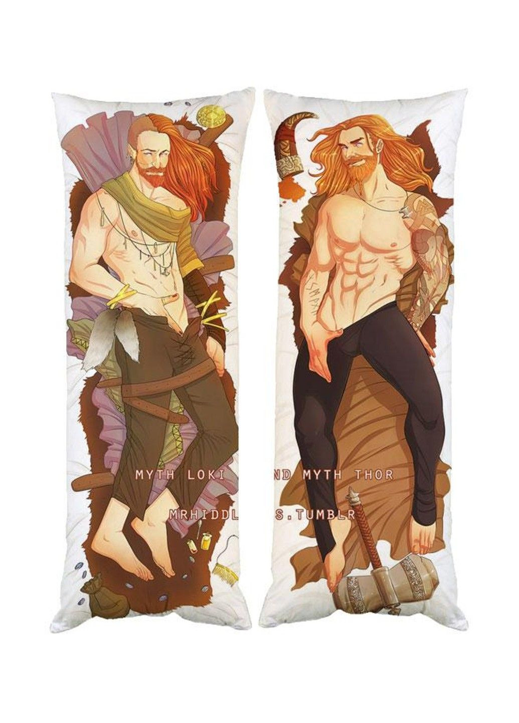 Подушка дакімакура Тор Марвел декоративна ростова подушка для обіймання двостороння No Brand (329432339)
