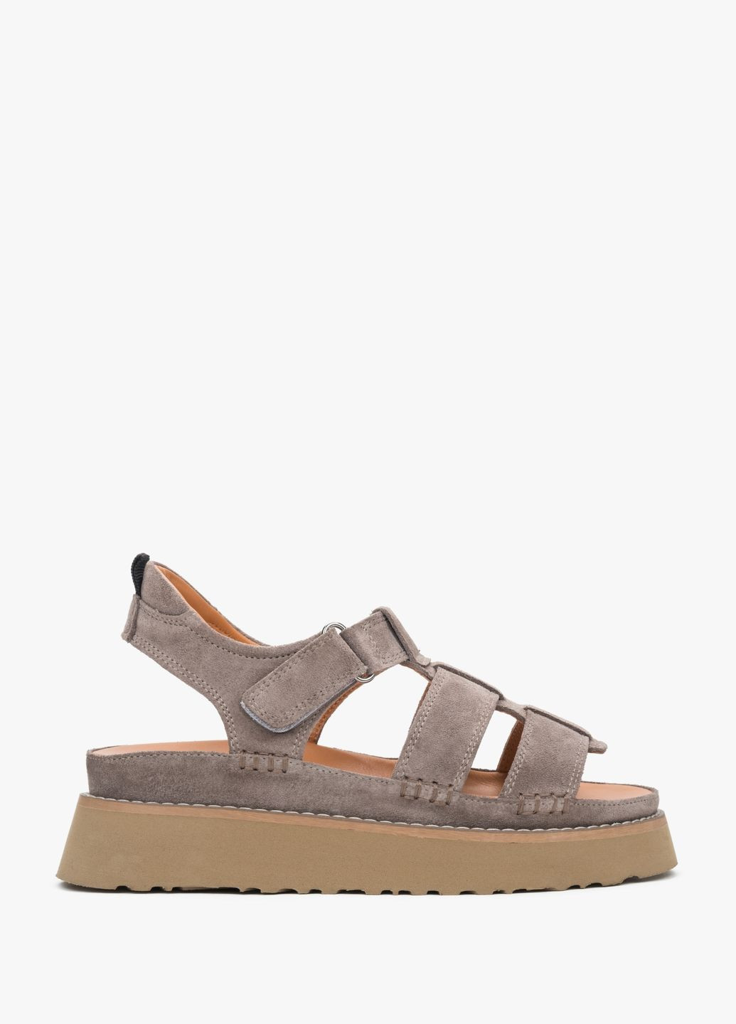 сандалии, цвет серый Estro