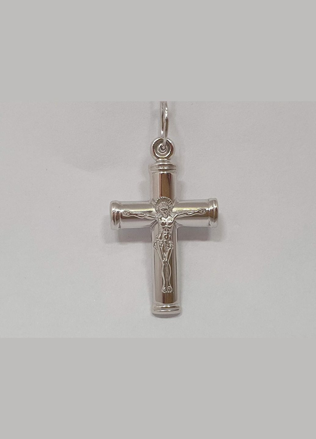 Серебряный крест Распятие Христа. 3592-ПР Харківська ювелірна фабрика (299153344)