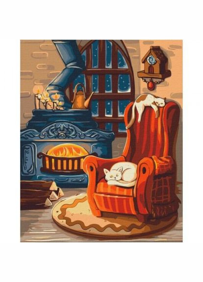 Картина по номерам "Уютная зима © Лазаренко Елена" ★★★ Brushme (318019921)