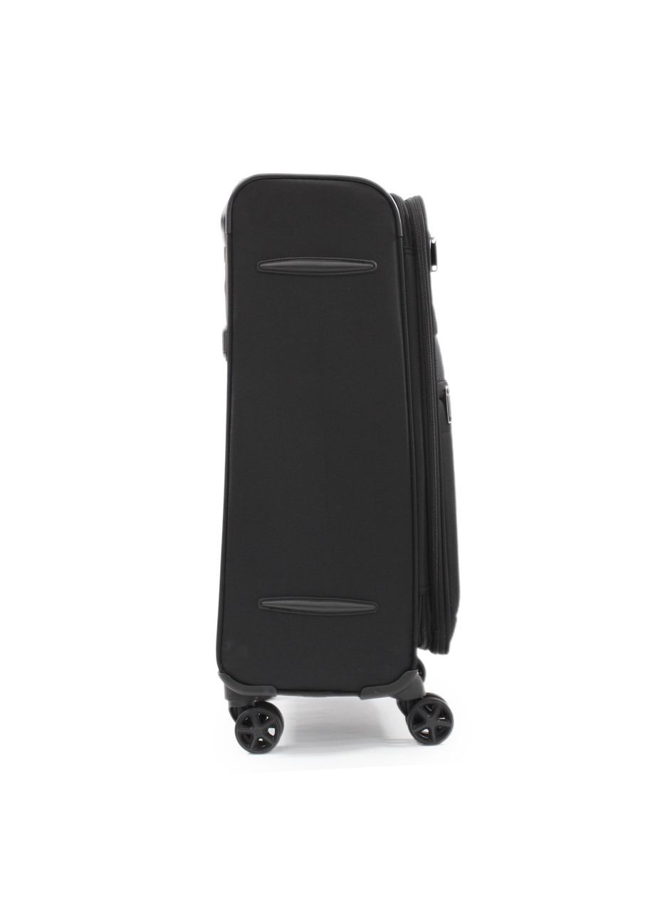 Чемодан средний M ткань чёрный 67х44х25(+5)см/78л/3.1кг/ 21505 Snowball (324801652)