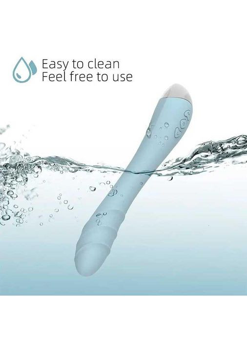 Вібратор Silver Fox для стимуляції точки G на USB блакитного кольору. Мультифункціональний перезаряджуваний масажер зручний China (360604079)