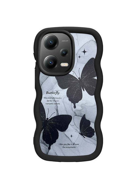 Чохол TPU Cloudy Pictures для Xiaomi Poco X5 5G / Redmi Note 12 5G Butterflies No Brand (336890064)