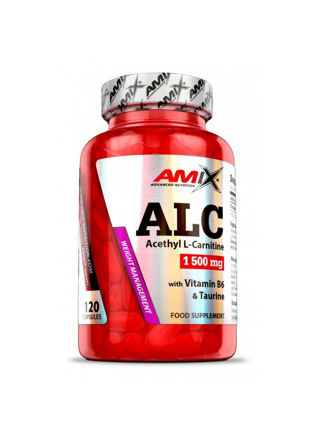 Жиросжигатель Nutrition ALC with Taurine & Vitamin B6, 120 капсул Amix Nutrition (293482673)