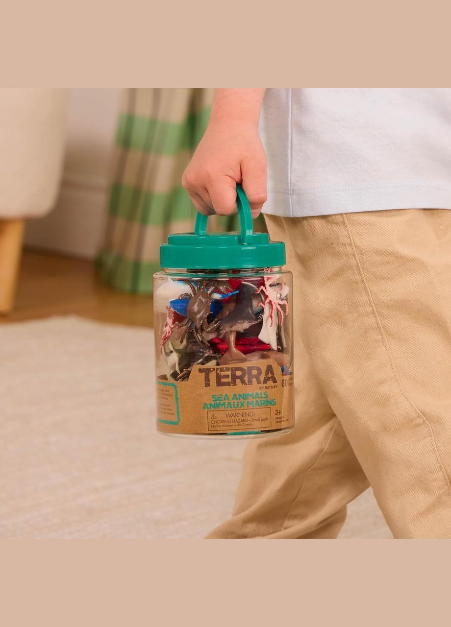 Набір фігурок реалістичних морських мешканців Terra by (60 штук) Sea Animals Battat (338425478)