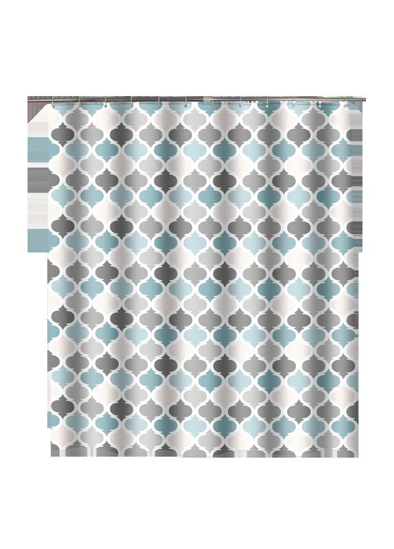 Тканинна шторка для ванної та душу Patterns 180x200 см No Brand (335029597)