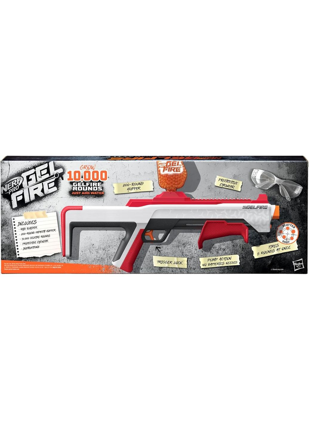 Бластер NERF Gelfire Raid Blaster Дробовик Нерф О Гельфайре Рейд шарики орбизы Оригинал Hasbro (365251445)