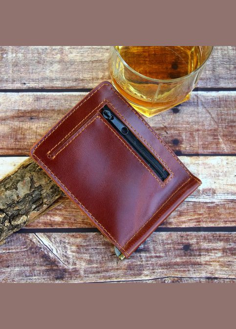 Зажим для денег с монетницей, кошелек из кожи "Leaflet" - c RFID защитой! No Brand (292866345)